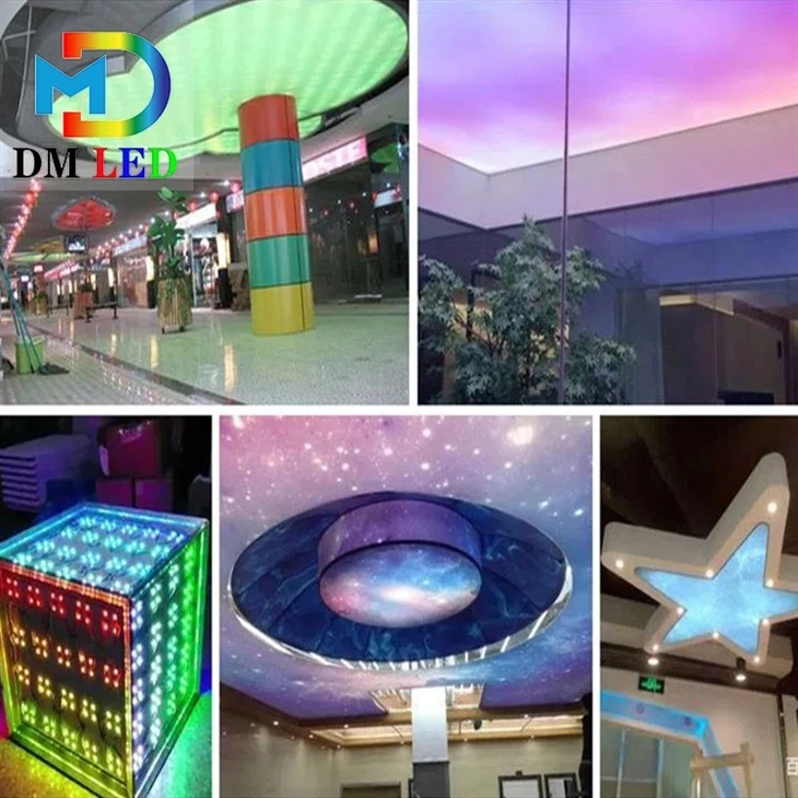 Ip68 Full Color Light Box Soft Film Ceiling Lighting Square RGB Led Module